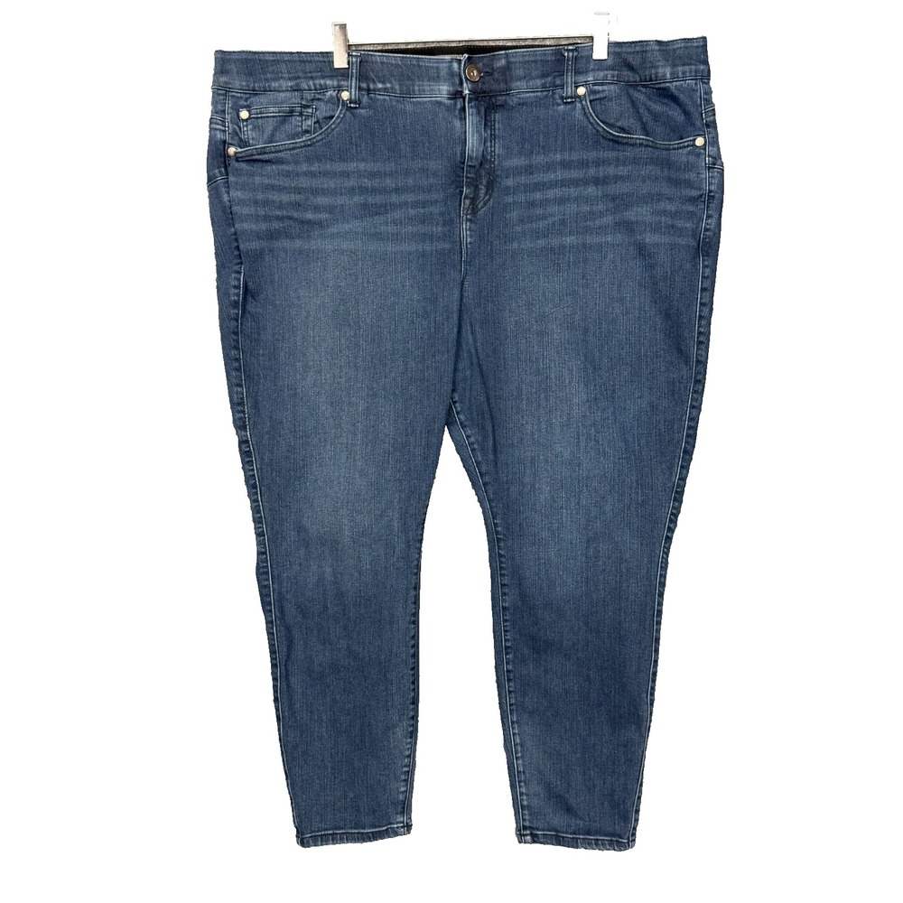 Torrid Jeans Womens 26S Short‎ Blue Bombshell Skinny High Rise Slimming Panel